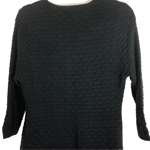 Elodie black sweater dress, size large - Picture 5 of 8